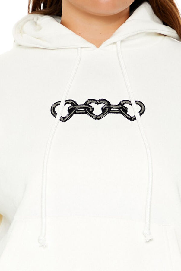 Forever 21 Plus Size Angel Heart Chain Hoodie