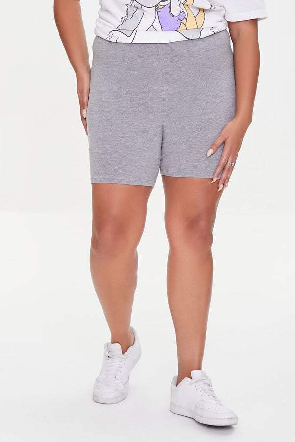 Forever 21 Plus Size Basic Cotton Biker Shorts