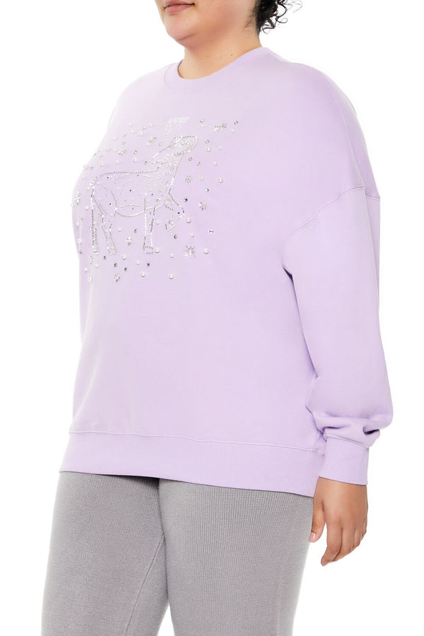 Forever 21 Plus Size Beaded Aries Pullover