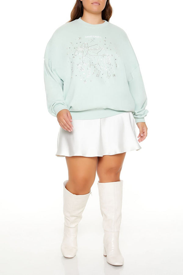 Forever 21 Plus Size Beaded Sagittarius Pullover