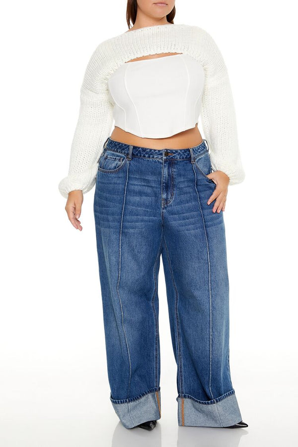 Forever 21 Plus Size Bolero Shrug Sweater