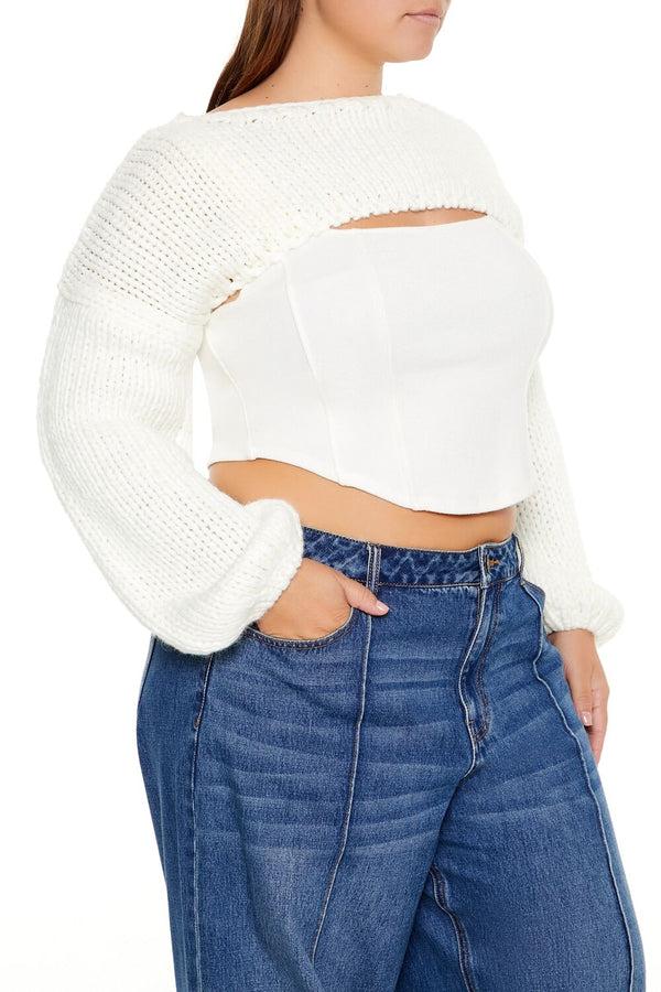 Forever 21 Plus Size Bolero Shrug Sweater