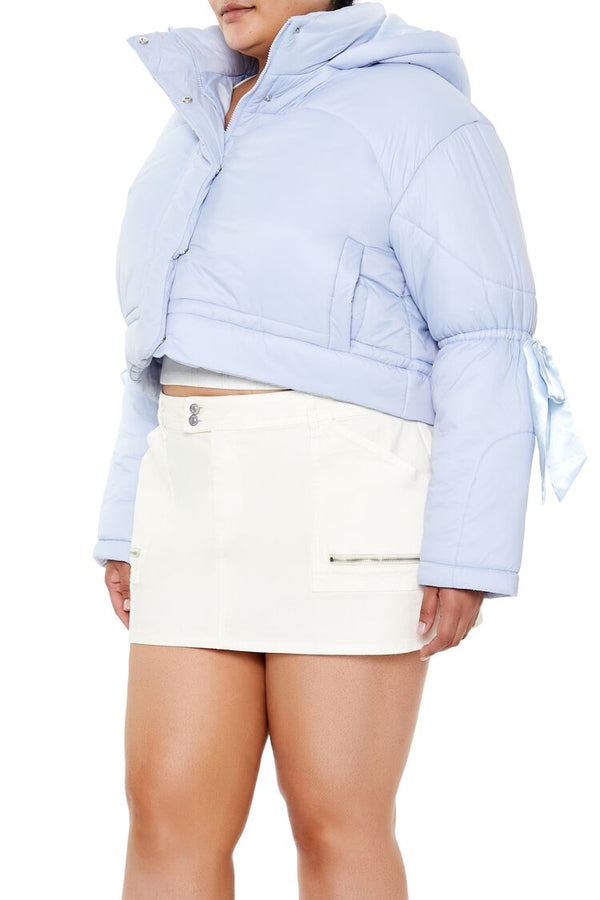 Forever 21 Plus Size Bow Puffer Jacket