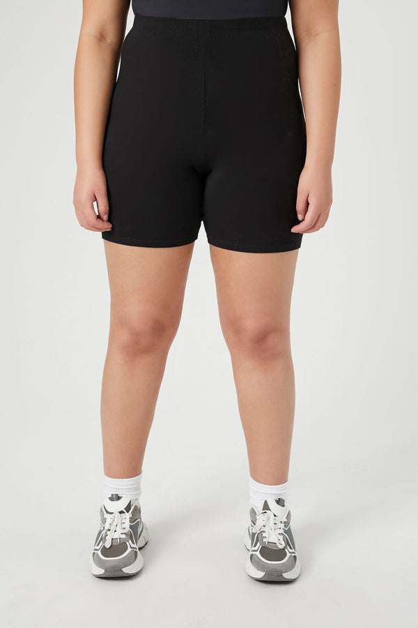 Forever 21 Plus Size Cotton Biker Shorts