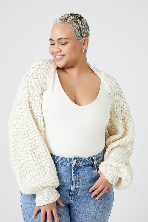 forever 21 Plus Size Cropped Shrug Sweater