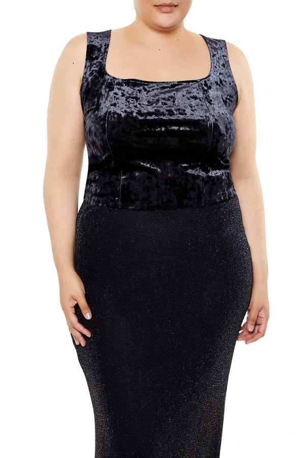 forever 21 Plus Size Crushed Velvet Tank Top