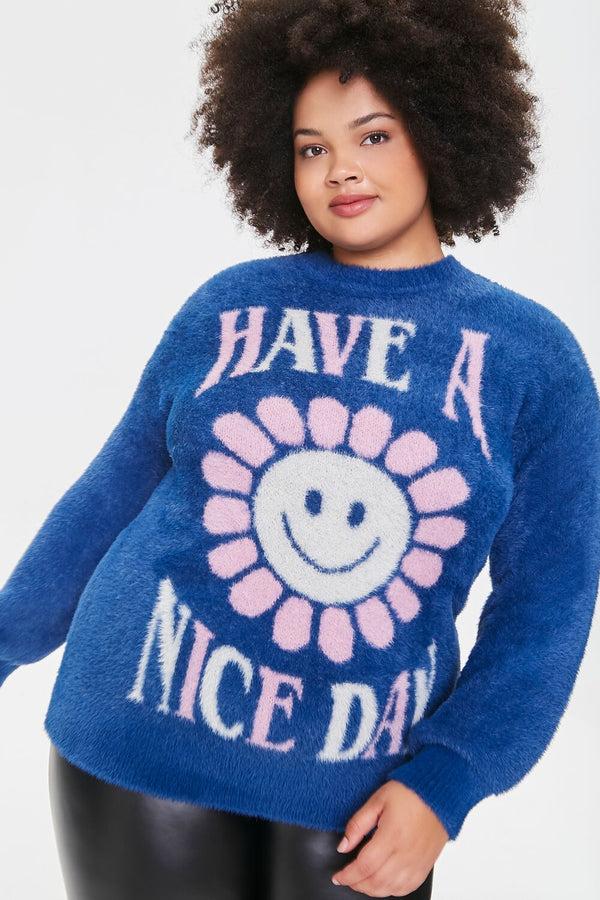 forever 21 Plus Size Daisy Sweater-Knit Pullover