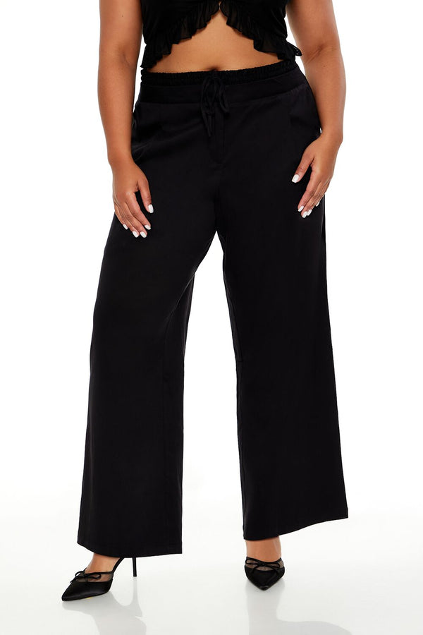Forever 21 Plus Size Drawstring Straight Pants