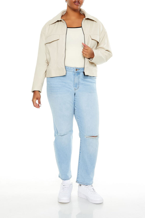 Forever 21 Plus Size Faux Leather Jacket