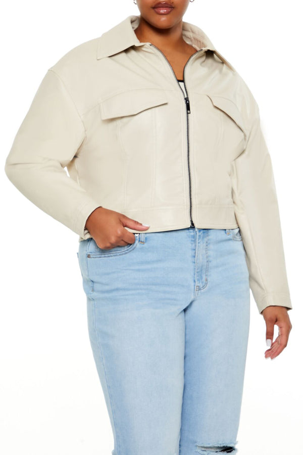 Forever 21 Plus Size Faux Leather Jacket