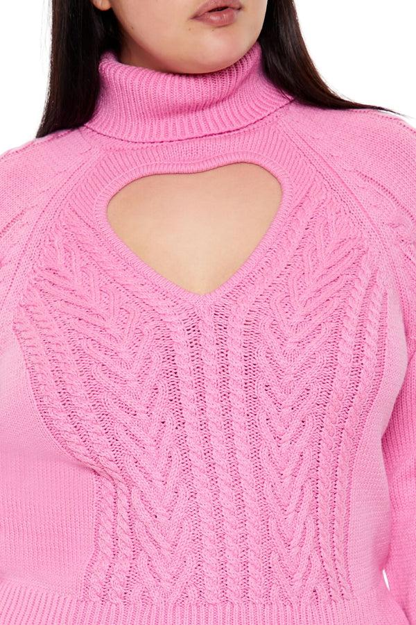 Forever 21 Plus Size Heart Cutout Sweater