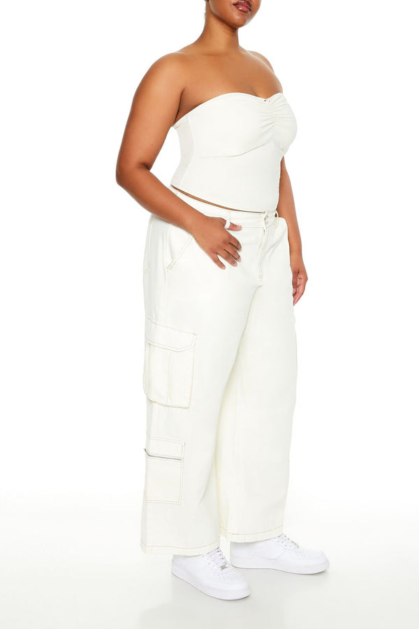 Forever 21 Plus Size High-Rise Cargo Pants