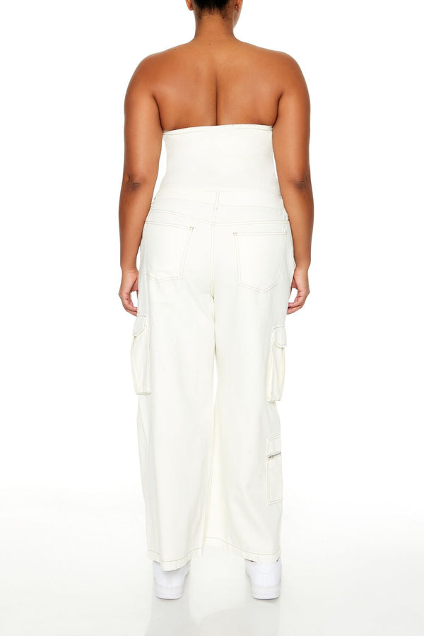 Forever 21 Plus Size High-Rise Cargo Pants