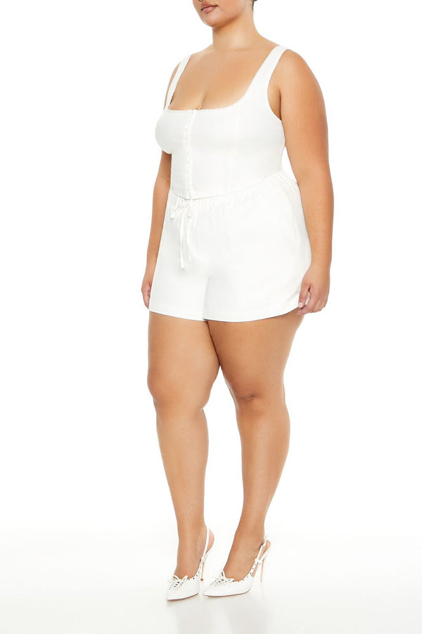 Forever 21 Plus Size High-Rise Pull-On Shorts
