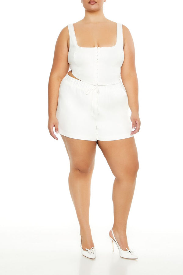 forever 21 Plus Size High-Rise Pull-On Shorts