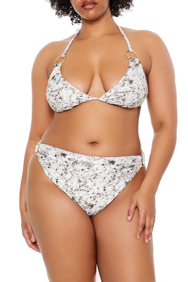 forever 21 Plus Size Horse Triangle Bikini Top