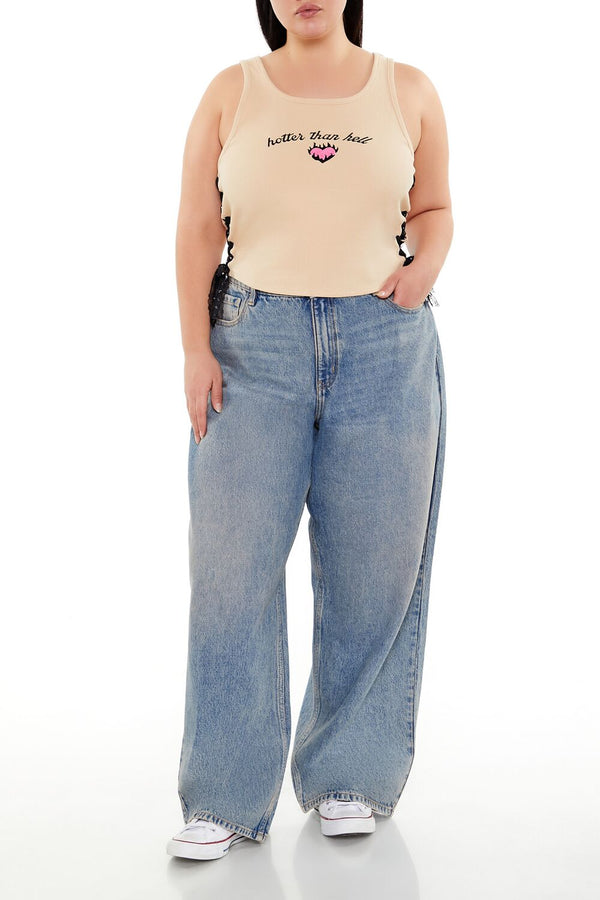 Forever 21 Plus Size Hotter Than Hell Tank Top