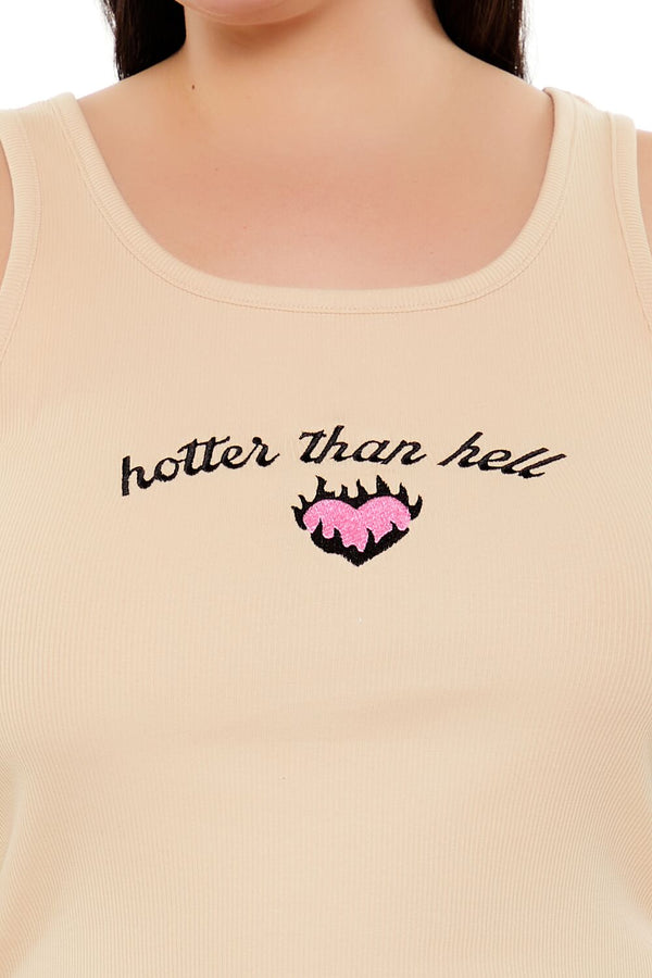 Forever 21 Plus Size Hotter Than Hell Tank Top