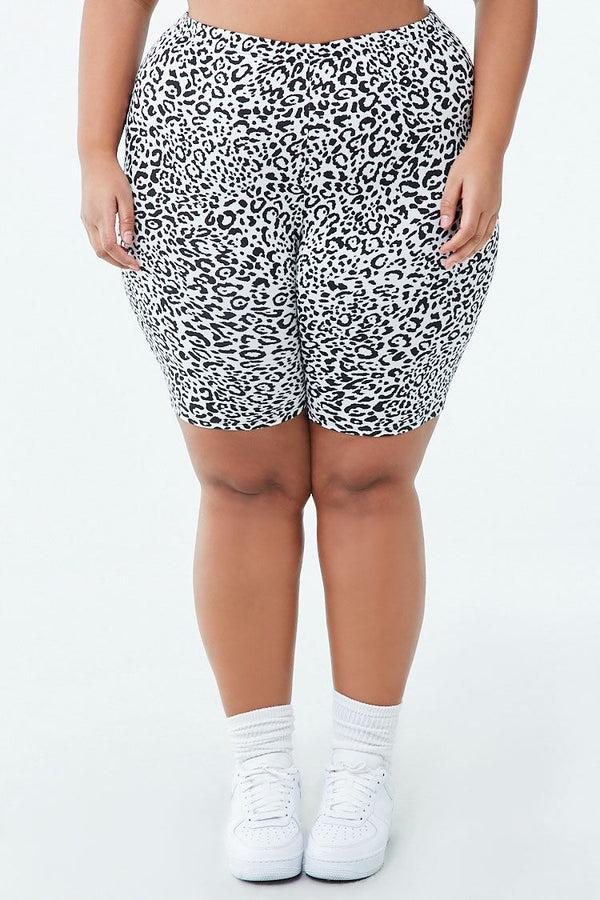 Forever 21 Plus Size Jaguar Biker Shorts