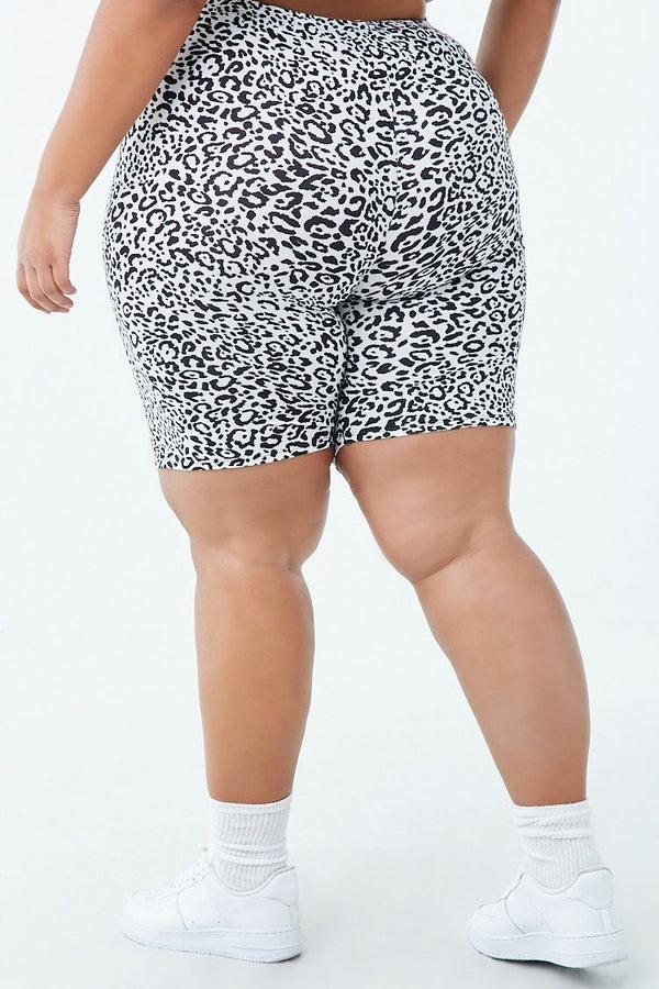Forever 21 Plus Size Jaguar Biker Shorts