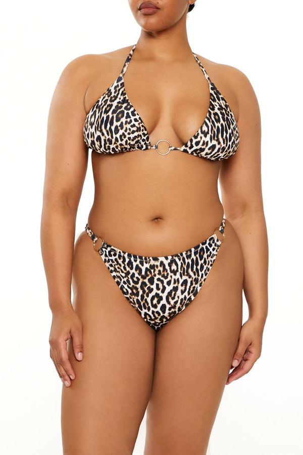 Forever 21 Plus Size Leopard Bikini Bottoms