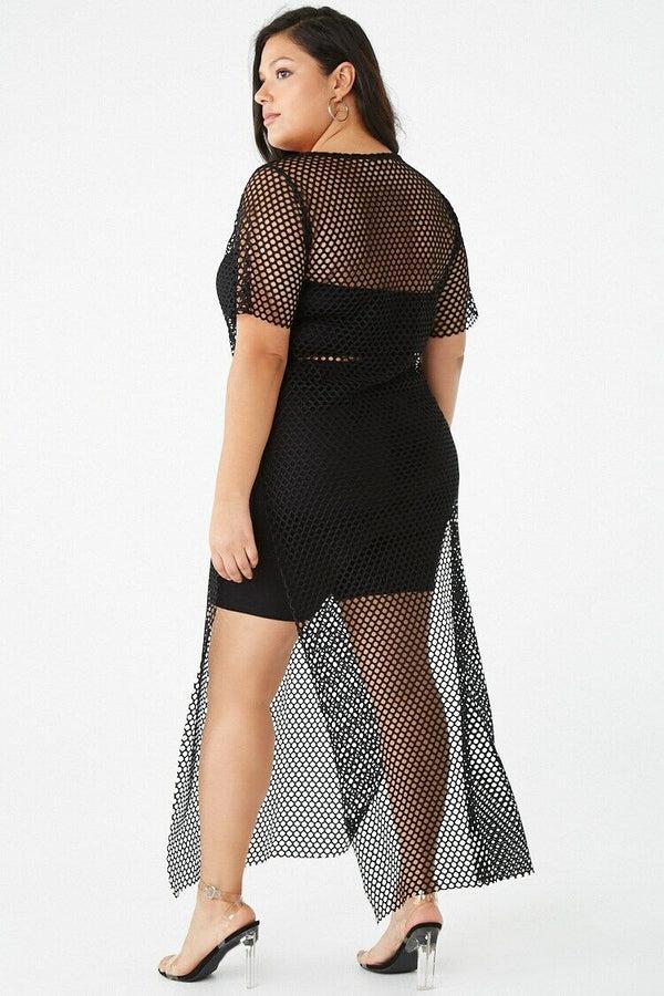 Forever 21 Plus Size Mesh Maxi Dress