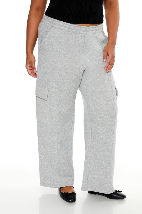 Forever 21 Plus Size Mid-Rise Cargo Sweatpants