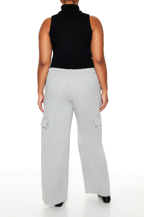Forever 21 Plus Size Mid-Rise Cargo Sweatpants