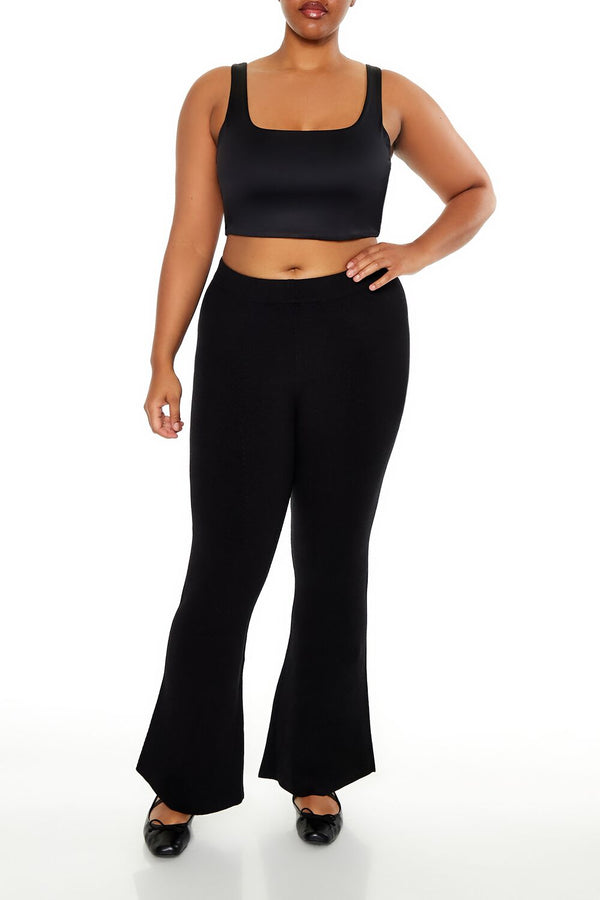 forever 21 Plus Size Mid-Rise Flare Pants
