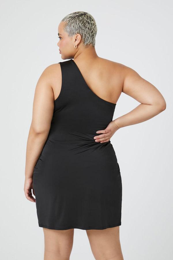 Forever 21 Plus Size One-Shoulder Mini Dress