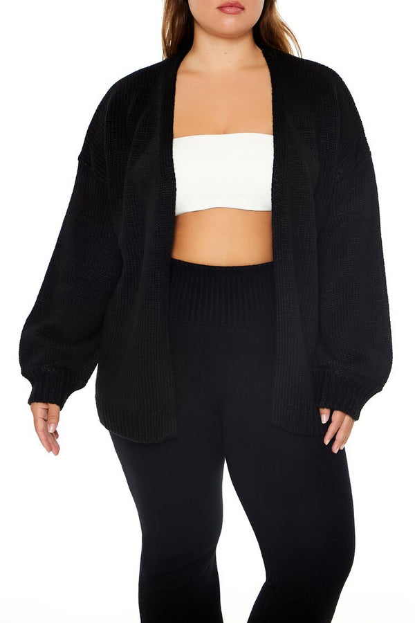 forever 21 Plus Size Open-Front Cardigan Sweater