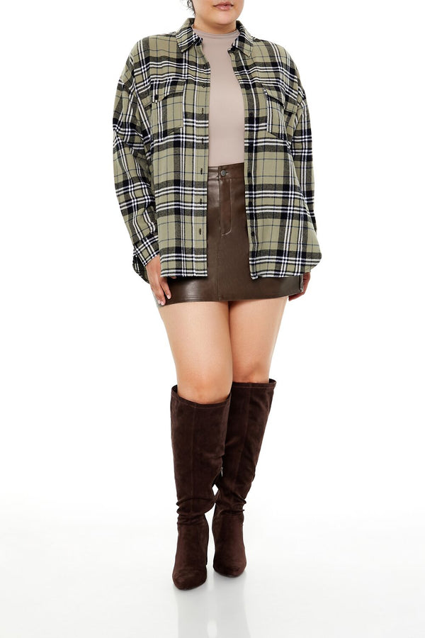 Forever 21 Plus Size Plaid Flannel Shirt