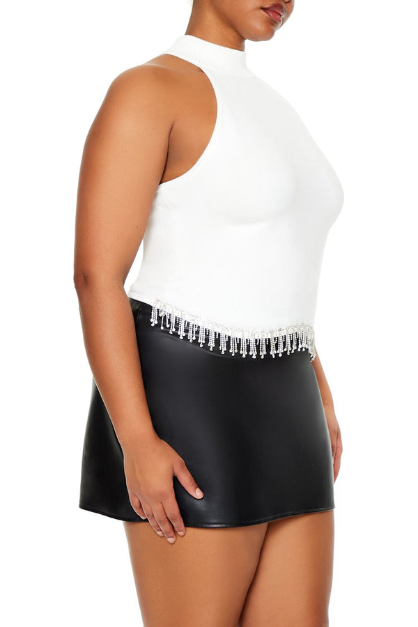 Forever 21 Plus Size Rhinestone-Trim Tank Top