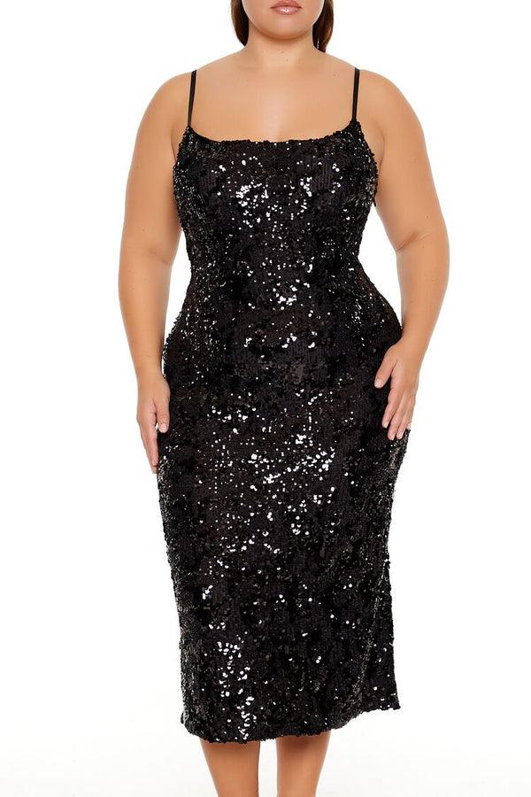 Forever 21 Plus Size Sequin Cami Midi Dress