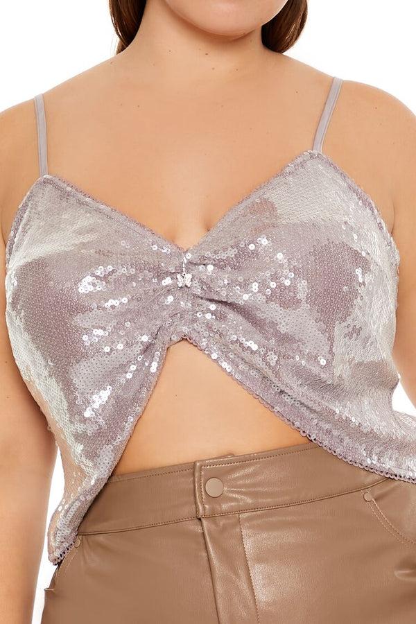 Forever 21 Plus Size Sequin Cropped Cami