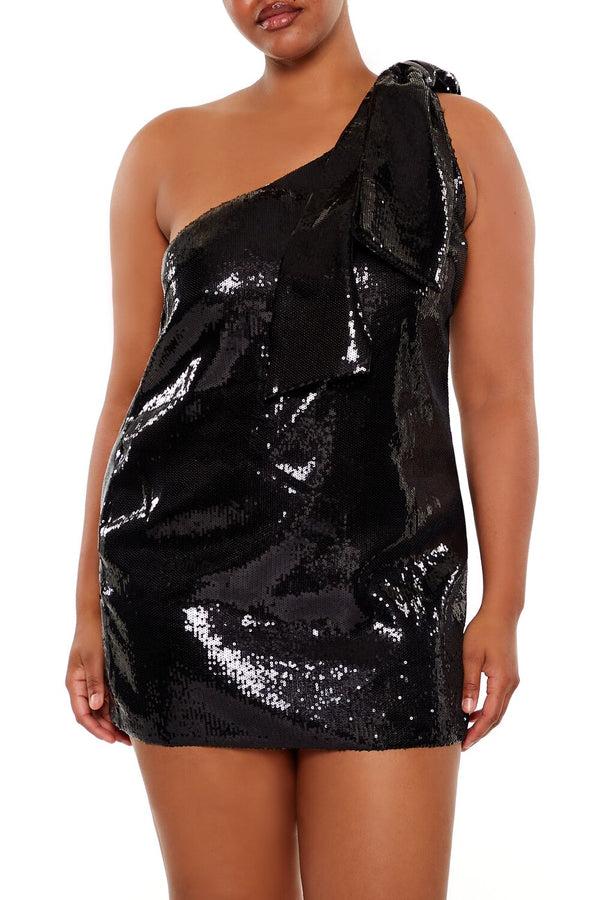 Forever 21 Plus Size Sequin Tie-Strap Mini Dress