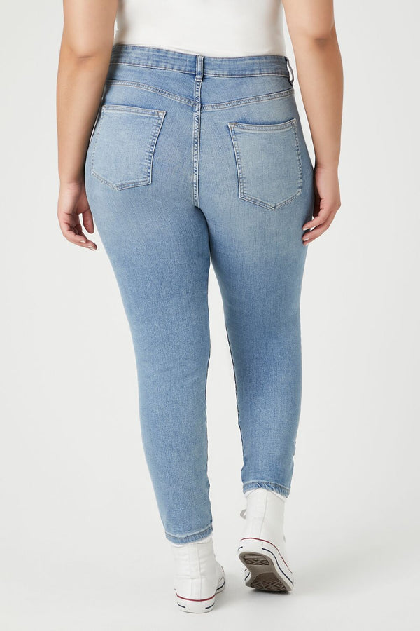 Forever 21 Plus Size Skinny High-Rise Jeans
