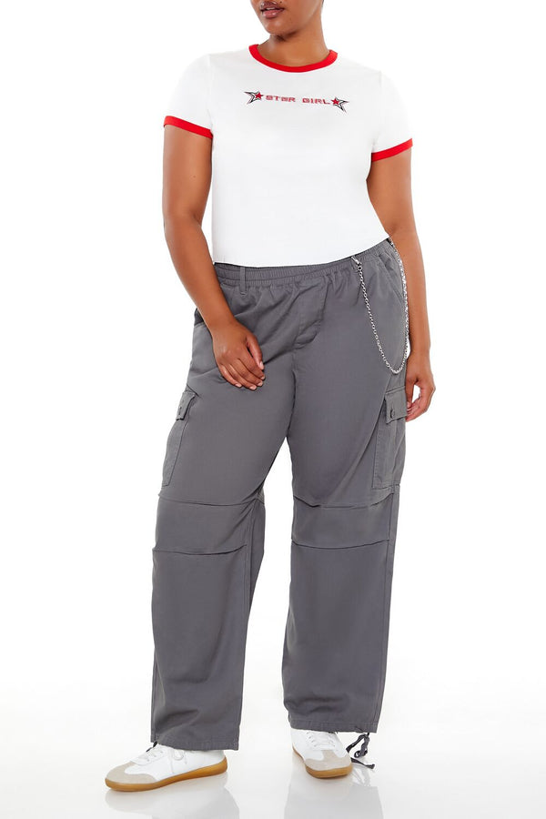 Forever 21 Plus Size Star Girl Ringer Tee