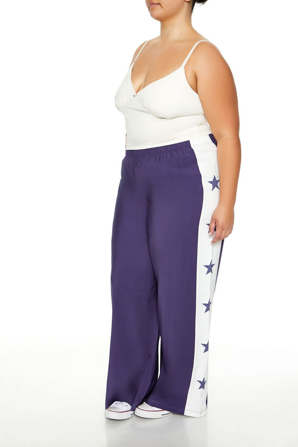 Forever 21 Plus Size Star Striped Pants