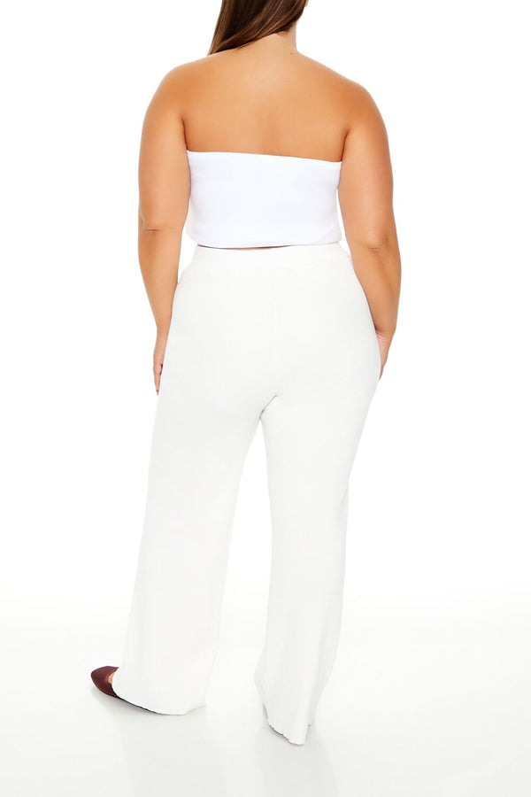 Forever 21 Plus Size Sweater-Knit Wide-Leg Pants