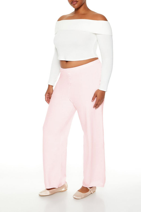 Forever 21 Plus Size Sweater-Knit Wide Pants