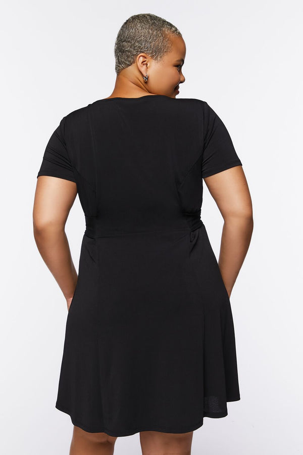 Forever 21 Plus Size Tie-Waist Mini Dress