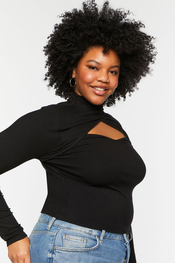 Forever 21 Plus Size Twisted Cutout Combo Top