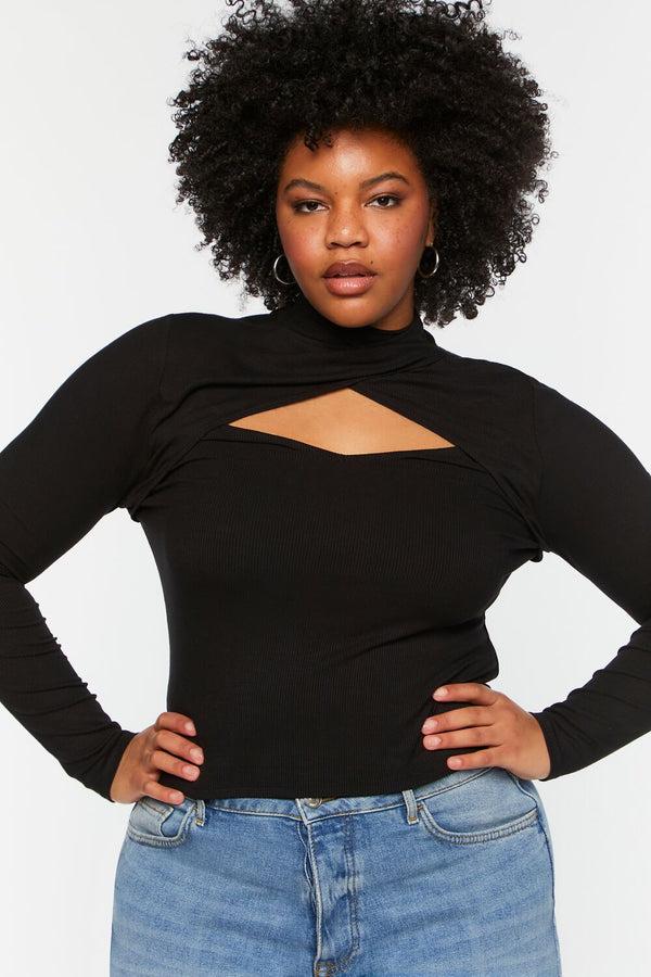 forever 21 Plus Size Twisted Cutout Combo Top
