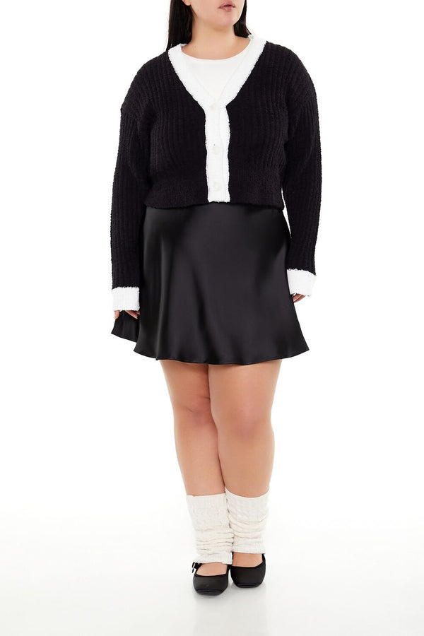 Forever 21 Plus Size Two-Tone Cardigan Sweater