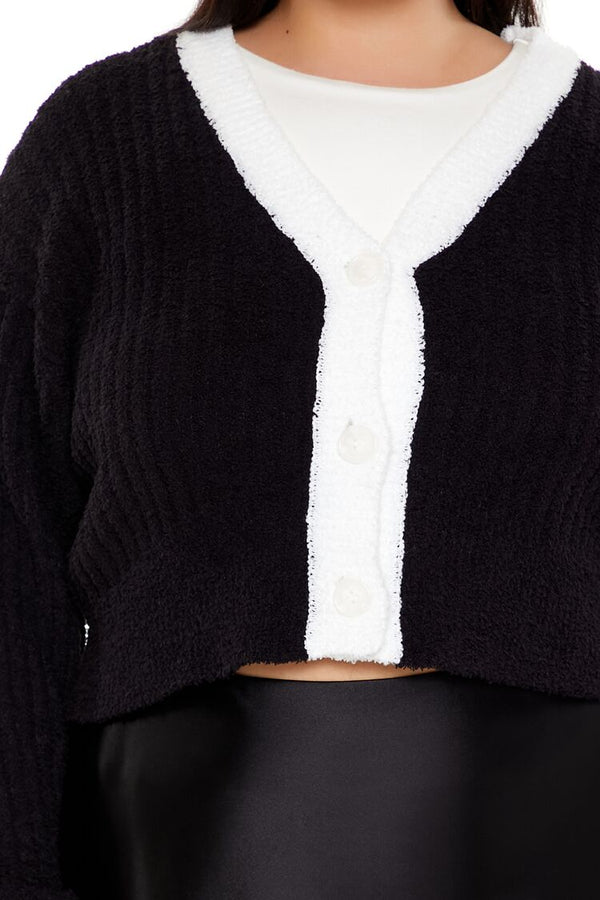 Forever 21 Plus Size Two-Tone Cardigan Sweater