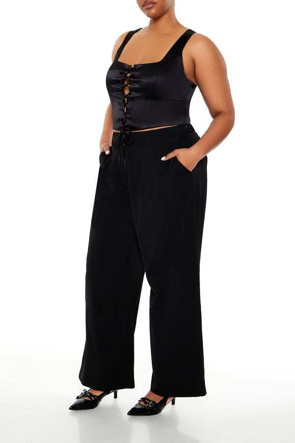 Forever 21 Plus Size Wide-Leg Trouser Pants
