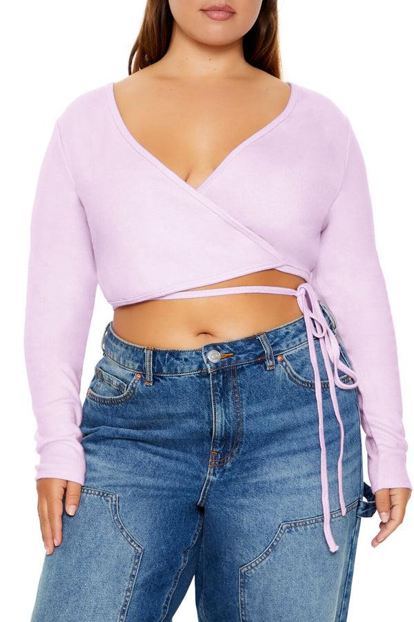 Forever 21 Plus Size Wrap Crop Top