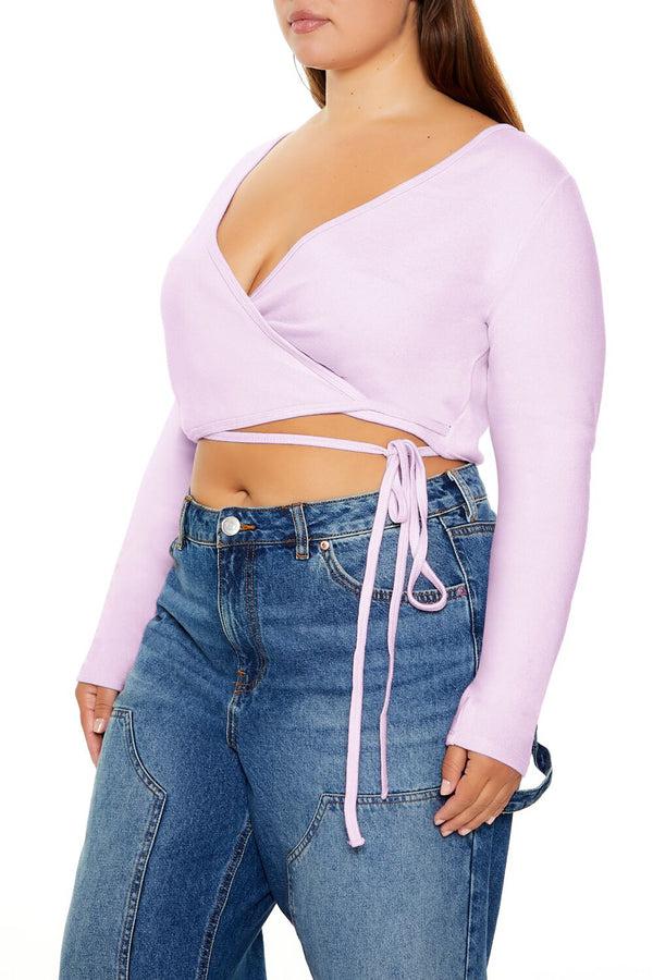 Forever 21 Plus Size Wrap Crop Top