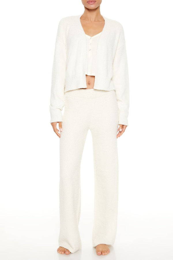 Forever 21 Plush Pajama Cardigan Sweater